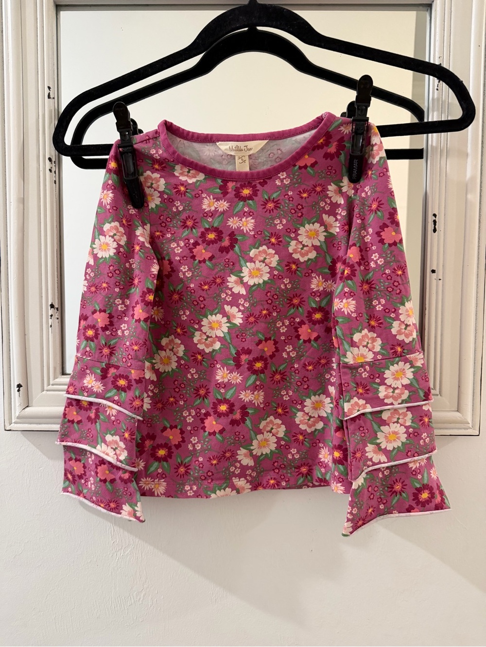 Matilda Jane Floral Long-Sleeve Ruffle Top